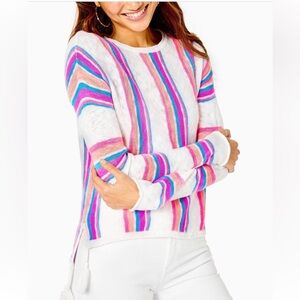 Lilly Pulitzer Rozalia Striped Knit Tassel Sweater